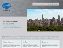 Tablet Screenshot of odeoncap.com